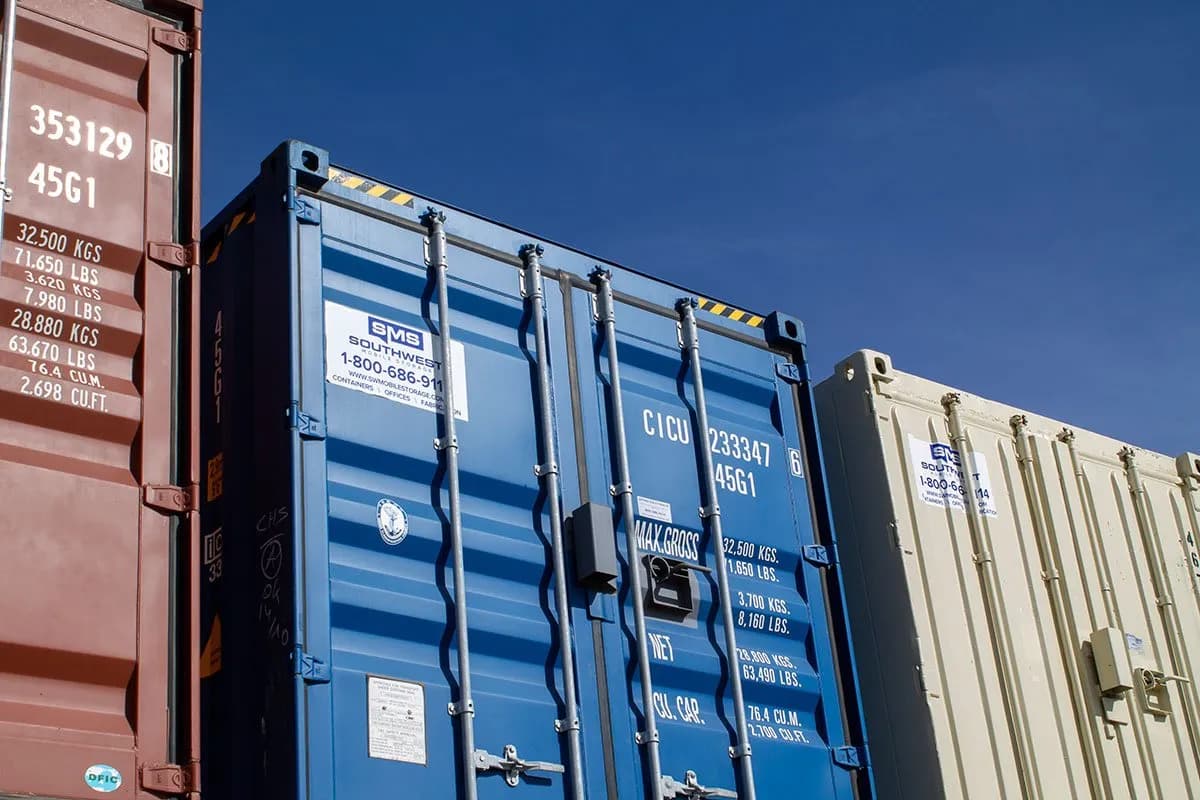 Container at BBR facility